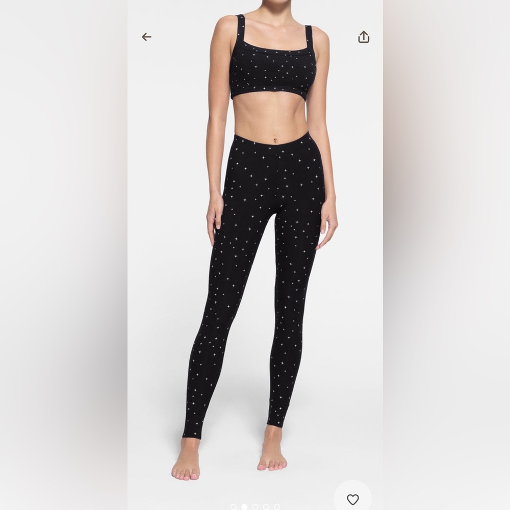 Skims onyx sparkle soft lounge legging